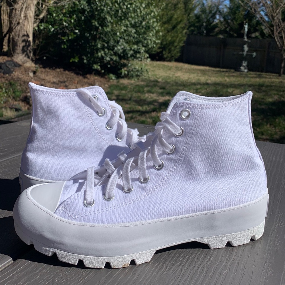 White Lugged Converse